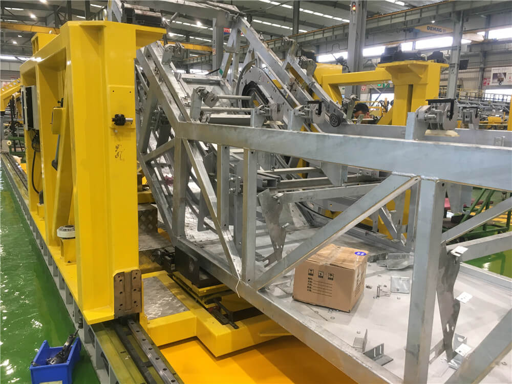 扶梯裝配工裝現(xiàn)場圖2